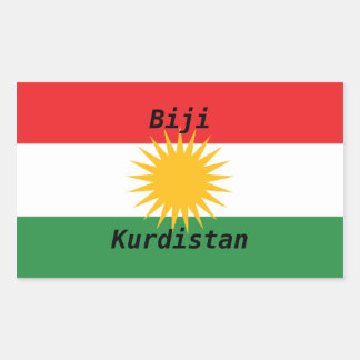 Rectangulaire sticker vive le Kurdistan