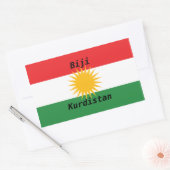 Rectangulaire sticker vive le  Kurdistan (Enveloppe)