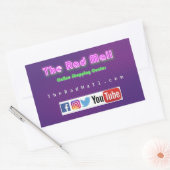 Rectangulaire Sticker "Website" du centre commercial Rad (Enveloppe)