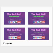 Rectangulaire Sticker "Website" du centre commercial Rad (Feuille)