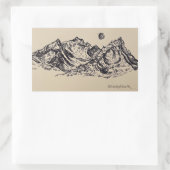 Rectangulaire Sticker Whimsical Mountain (Sac)