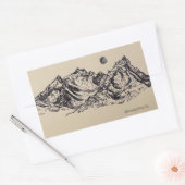 Rectangulaire Sticker Whimsical Mountain (Enveloppe)