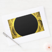 Rectangulaire Sticker Yello & Black Fractal Arrière - plan Recta (Enveloppe)