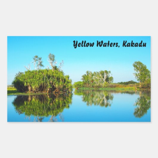 Rectangulaire sticker Yellow Waters Kakadu (Devant)