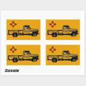 Rectangulaire Sticker Zia Rising Oblong (Feuille)