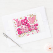 Rectangulaire StickerCute Big Sister Sticker – Adorable Gift for (Enveloppe)