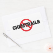 Rectangulaire Stop Chemtrails Sticker (Enveloppe)