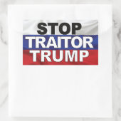 Rectangulaire Stop Trump Sticker (Sac)