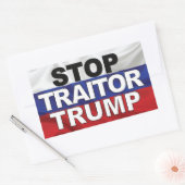 Rectangulaire Stop Trump Sticker (Enveloppe)