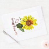 Rectangulaire Sunflower Sticker (Enveloppe)