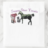 Rectangulaire super star traite Sticker (Sac)