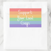 Rectangulaire Support de votre sticker Gays local (Sac)