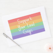 Rectangulaire Support de votre sticker Gays local (Enveloppe)