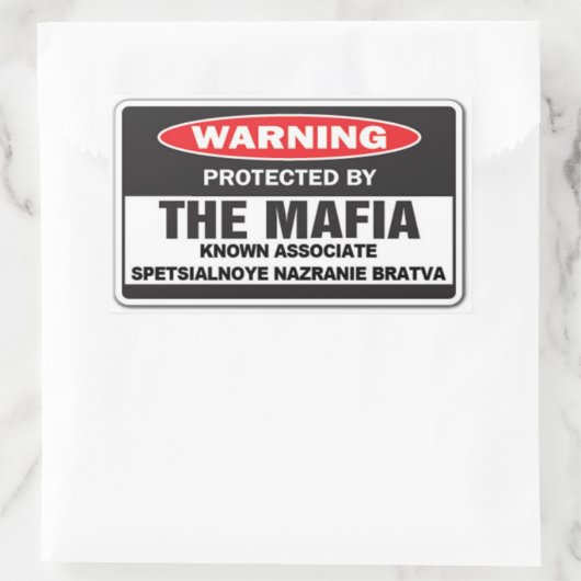 RECTANGULAIRE SUPPORT STICKER (Sac)