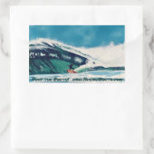 Rectangulaire Surf de surf Sticker art décal CA (Sac)