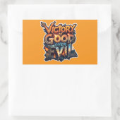 Rectangulaire Symbole de triomphe Dussehra 2025 - Sticker découp (Sac)