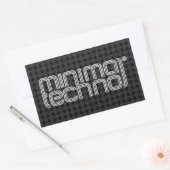 Rectangulaire Techno minimal - Sticker (Enveloppe)