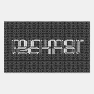 Rectangulaire Techno minimal - Sticker