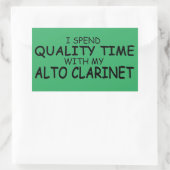 Rectangulaire Temps de qualité Alto Clarinet Sticker rectangulai (Sac)