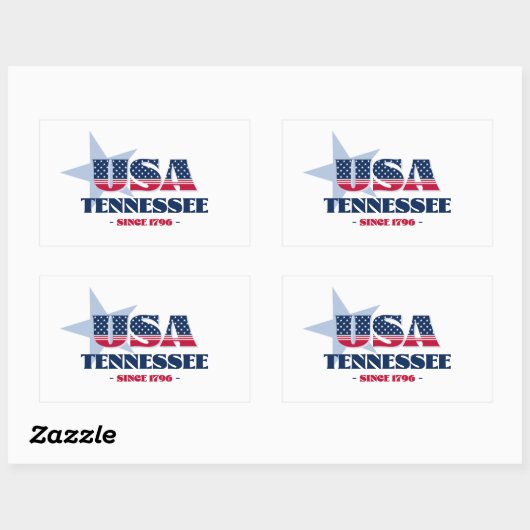 Rectangulaire Tennessee My Home State Sticker (Feuille)
