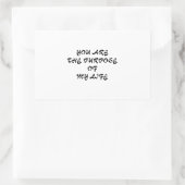 RECTANGULAIRE TEXTE INSPIRATIONNEL, DITES, CITATIONS, STICKER AM (Sac)