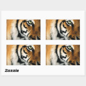 Rectangulaire Tigre 2 - Sticker (Feuille)
