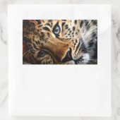 Rectangulaire Tigre 3 - Sticker (Sac)