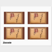 Rectangulaire Time to Relax brown Rectangular Sticker Label (Feuille)