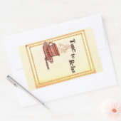 Rectangulaire Time to Relax yellow Rectangular Sticker Label (Enveloppe)