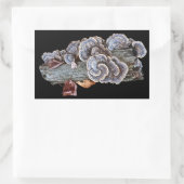 Rectangulaire Trametes versicolor Turc Sticker (Sac)