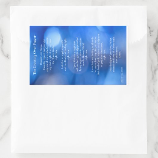 Rectangulaire Traverser la prière© Sticker de carte (Sac)