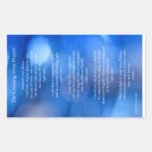 Rectangulaire Traverser la prière© Sticker de carte (Devant)