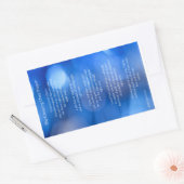 Rectangulaire Traverser la prière© Sticker de carte (Enveloppe)