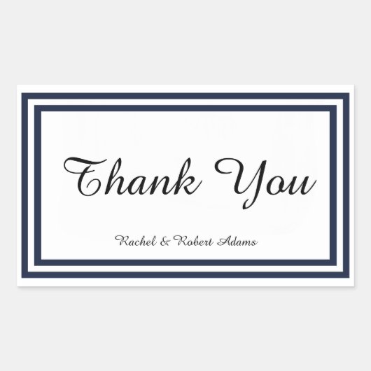 Rectangulaire Triage double marine - Sticker rectangle (Devant)