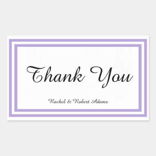 Rectangulaire Trier double lavande - Sticker rectangle (Devant)