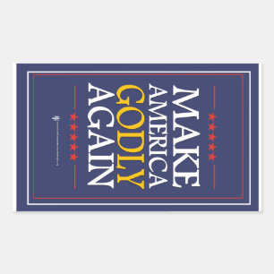 Rectangulaire Trump - Sticker : Rendre à l'Amérique sa gloire