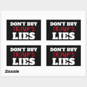 Rectangulaire Trump's Lies Sticker (Feuille)