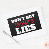 Rectangulaire Trump's Lies Sticker (Enveloppe)