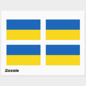 Rectangulaire Ukrainian flag Sticker (Feuille)