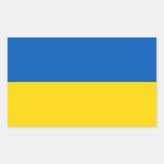 Rectangulaire Ukrainian flag Sticker (Devant)
