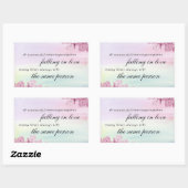 Rectangulaire "Un mariage réussi..." citation Sticker (Feuille)