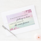 Rectangulaire "Un mariage réussi..." citation Sticker (Enveloppe)