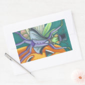 Rectangulaire VAMPIRE PRIER MANTIS BUG STICKER TÊTE Rectangle (Enveloppe)