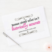 Rectangulaire Velours stretch n'est pas exact - Sticker (Enveloppe)