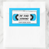 Rectangulaire VHS Be Kind Rewind Novelty Sticker (Sac)