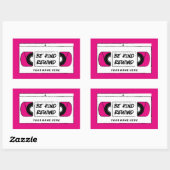 Rectangulaire VHS Be Kind Rewind Novelty Sticker (Feuille)