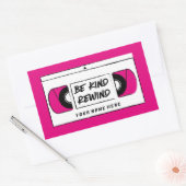 Rectangulaire VHS Be Kind Rewind Novelty Sticker (Enveloppe)