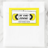 Rectangulaire VHS Be Kind Rewind Novelty Sticker (Sac)
