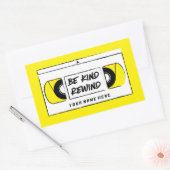 Rectangulaire VHS Be Kind Rewind Novelty Sticker (Enveloppe)