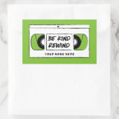 Rectangulaire VHS Be Kind Rewind Novelty Sticker (Sac)